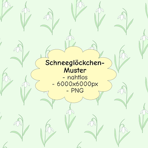 Muster mit Schneeglöckchen
