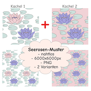Zwei Seerosenmuster