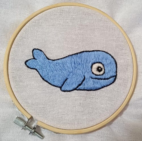 Handstickmotiv Wal