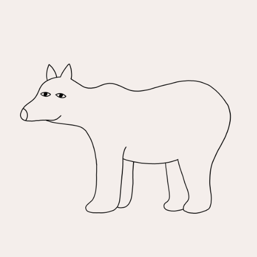 Ausmalbild Eisbär