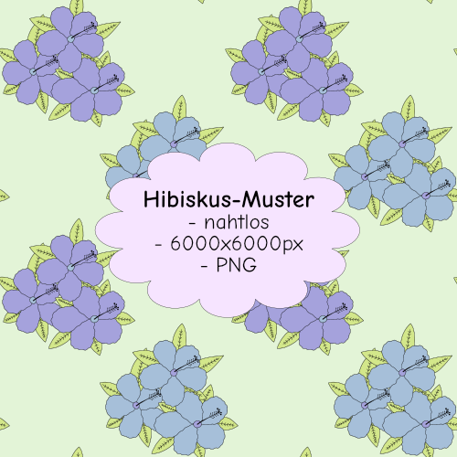Muster mit Hibiskus