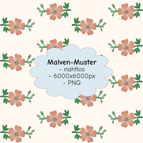 Muster mit Malven