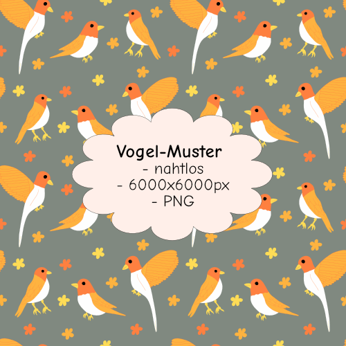 Muster mit Vögeln
