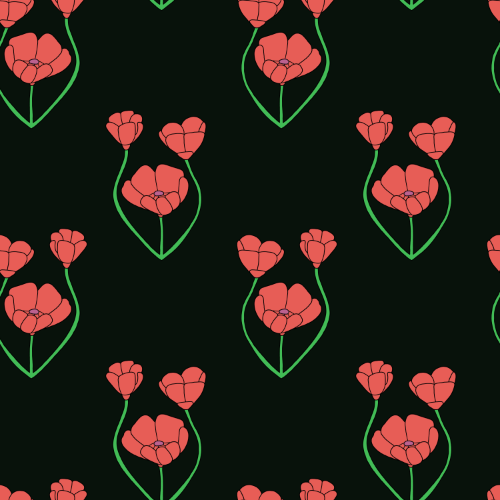 Muster mit Blüten Muster mit Blüten